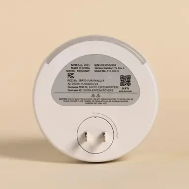 Recalled Pura 4 Smart Home Fragrance Diffuser with detachable cover serial location