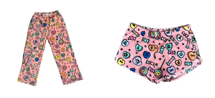 Recalled Candy Pajama Pants and Shorts