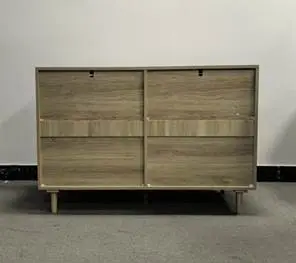 Recalled Rattan 6-Drawer Dresser - Back