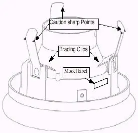 Drawing of recalled recessed light