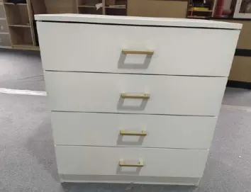 Recalled White Segmart 4-Drawer Dresser (front)