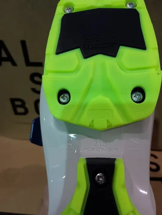 Size location on bottom of ski boot