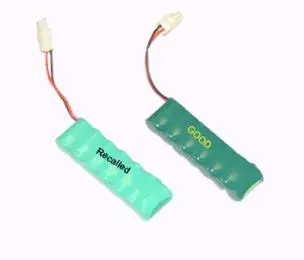 Recalled battery pack and replacement battery pack
