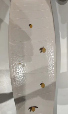 Close-up of Lemon print on the Recalled Konges Sløjd Scooter – model KS101544-P00038