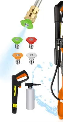 Attachments sold with recalled SUGIFT electric pressure washer - Model LTBBHG006