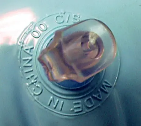 The recalled boats can be identified by the lettering "C/S" molded on the valve