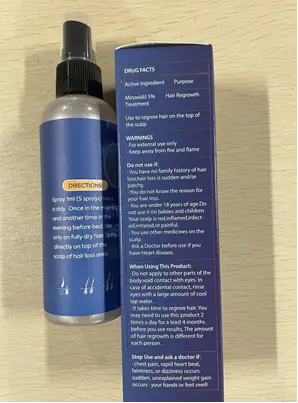 Recalled Tomum Minoxidil -Hair Regrowth Treatment (Rear view)