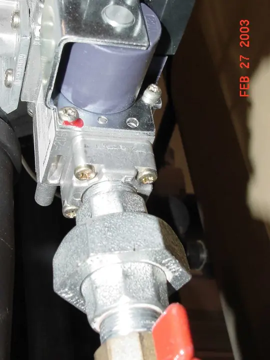 Recalled gas boiler