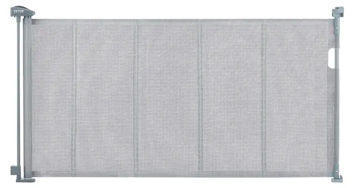 Recalled Vevor Retractable Baby Gate, model number YJ-3371 in gray
