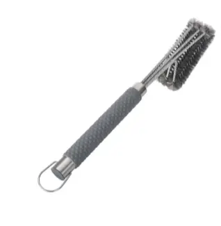 Expert Grill 21" 3-head Grill Brush with Stainless Steel Bristles and Soft-Grip Handle