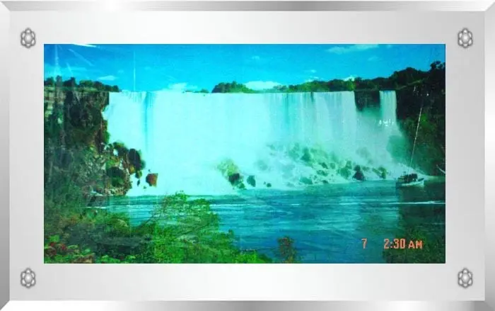 Recalled Kinetic Lighting Picture (Moveable Waterfall Picture)