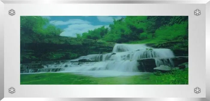 Recalled Kinetic Lighting Picture (Moveable Waterfall Picture)