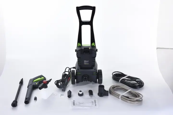 Recalled Workbless Electric Pressure Washer Model WB0301 with attachments - back view