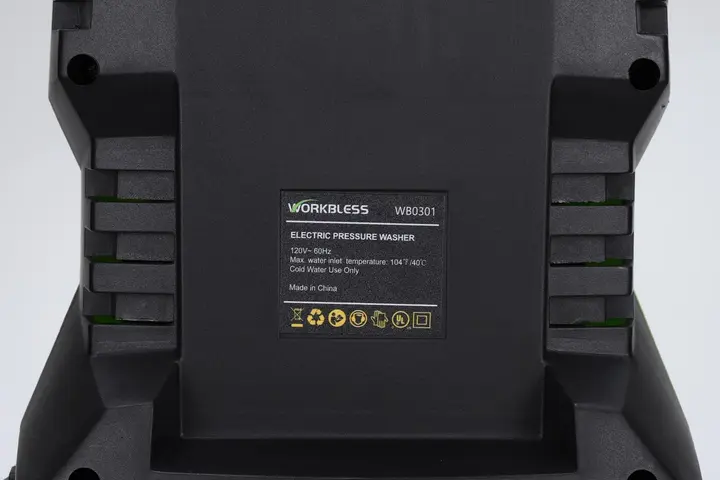 Label on back of Model WB0301