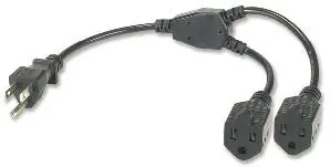 Recalled Ziotek double-receptacle extension cord