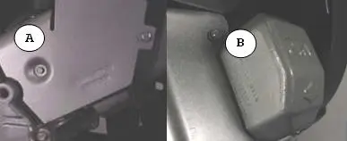 A - Cylinder Shield, B - Rocker Cover