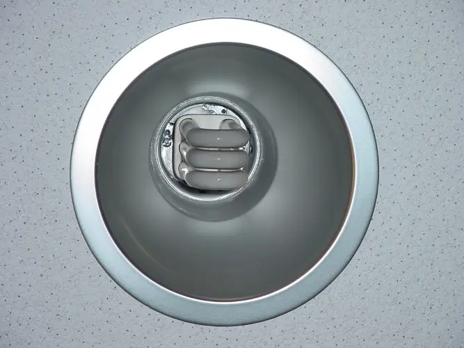 Ceiling fixture representative of most affected fixtures