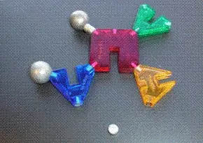 Magnetic Building Set Pieces