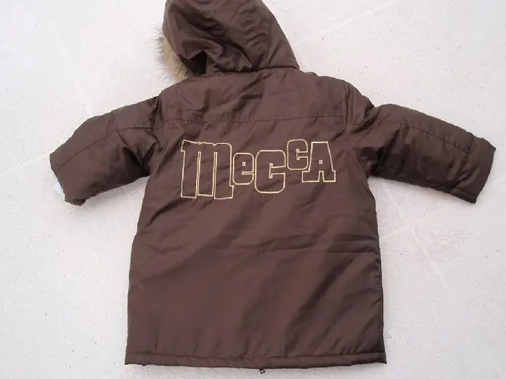 Back of Boy's Brown Heavy jacket