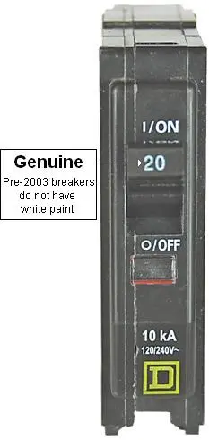 Genuine Square D Circuit Breaker details