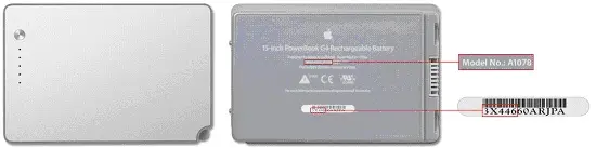 Recalled PowerBook G4 Battery