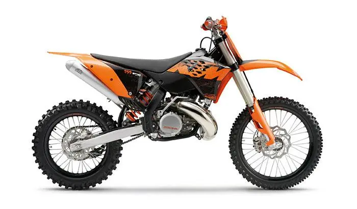 Recalled 250 XC W and 300 XC W off-road motorcycle