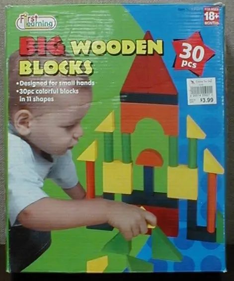Recalled 30-piece Big Wooden Learning Blocks