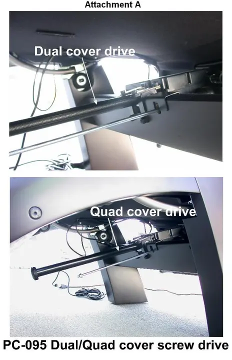 Reclining Chair Dual/Quad cover screw drives