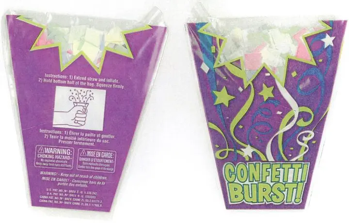 Recalled Confetti Bursts
