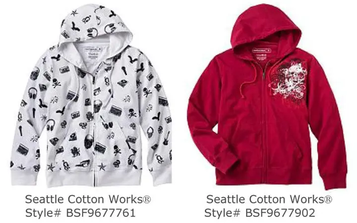 Recalled Hooded Sweatshirts