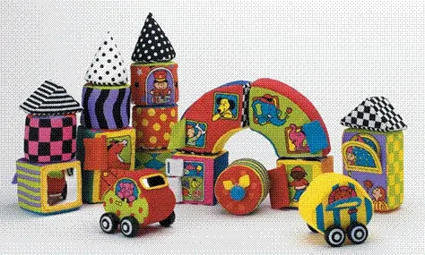 IQ Baby Pillow Soft Activity Blocks-CARS ONLY