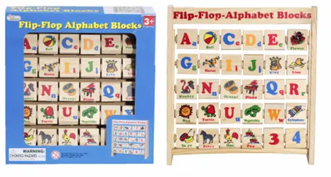 Flip-Flop Alphabet Blocks