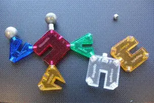 Magnetic Building Set Pieces