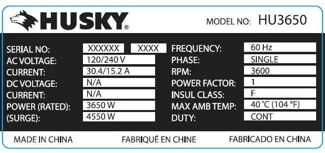 Husky data label
