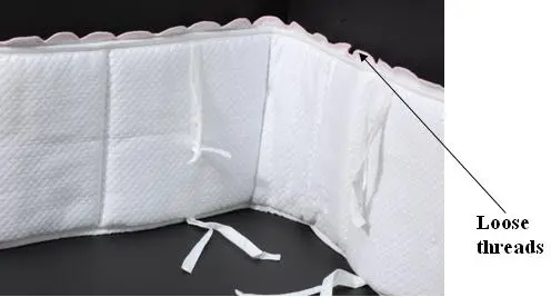 Recalled Crib Bumper Detail