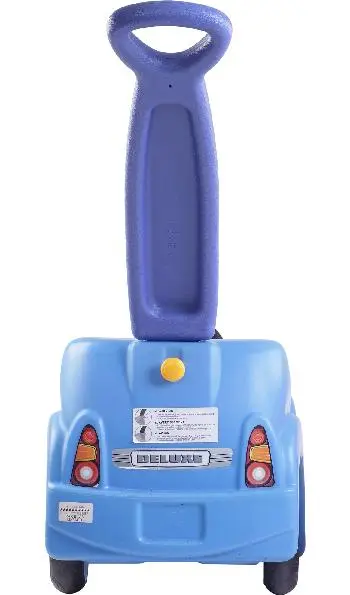 Rear of Recalled Whisper Ride Buggy showing yellow knob