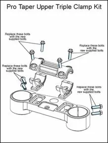 Recalled Pro Taper Upper Triple Clamp Kit