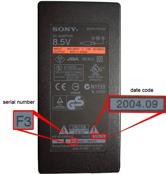 Recalled AC Adaptor