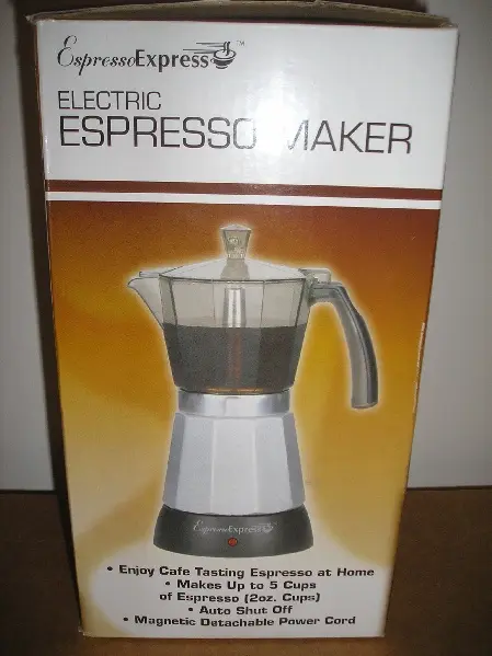 Recalled Espresso Maker Package