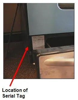 Location of Serial Tag