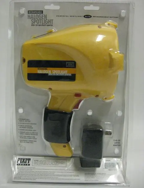 Recalled Rechargeable Spotlight