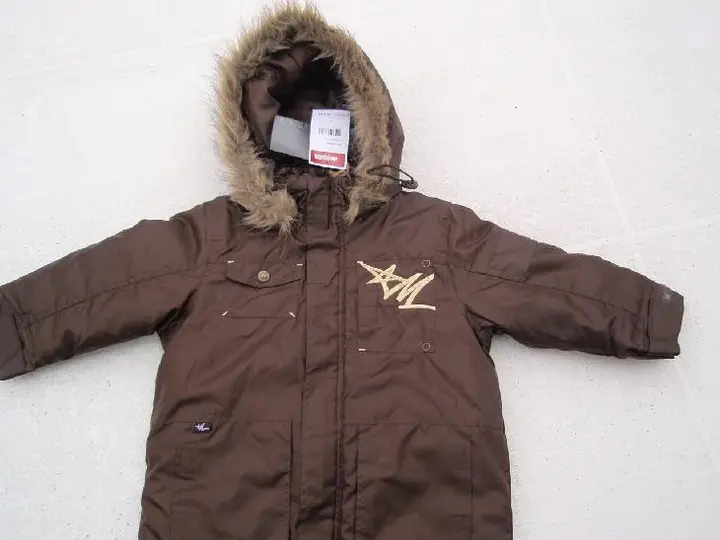 Front of Boy's Brown Heavy jacket