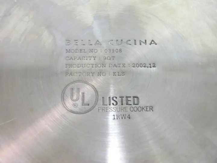 Recalled Zip Cooker Bottom