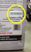 E300 Electric Scooter barcode on product's carton