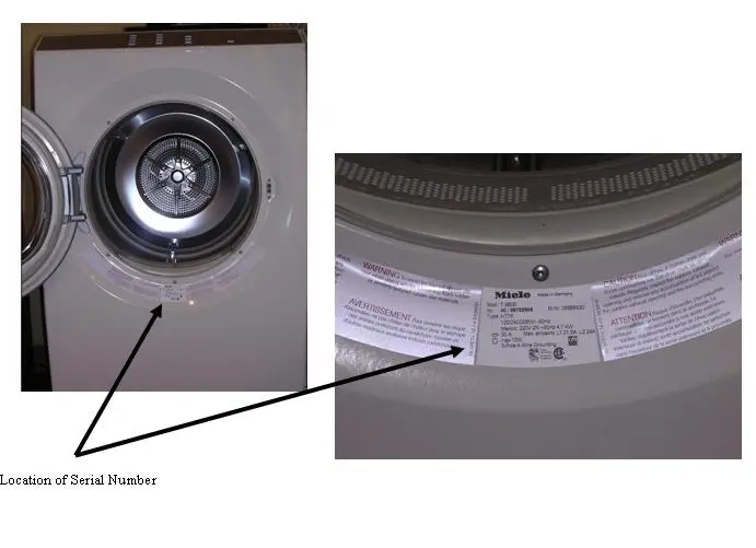 Location of Serial Number