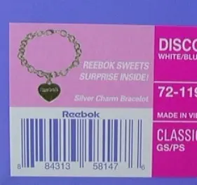 Recalled Bracelet UPC Code