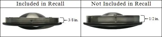 Lids included, and not included, in the recall