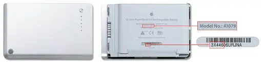 Recalled PowerBook G4 Battery