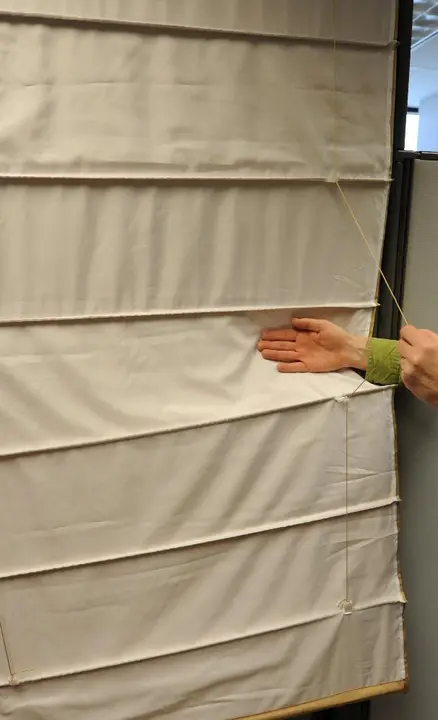 Picture of Recalled Roman Shade showing cord