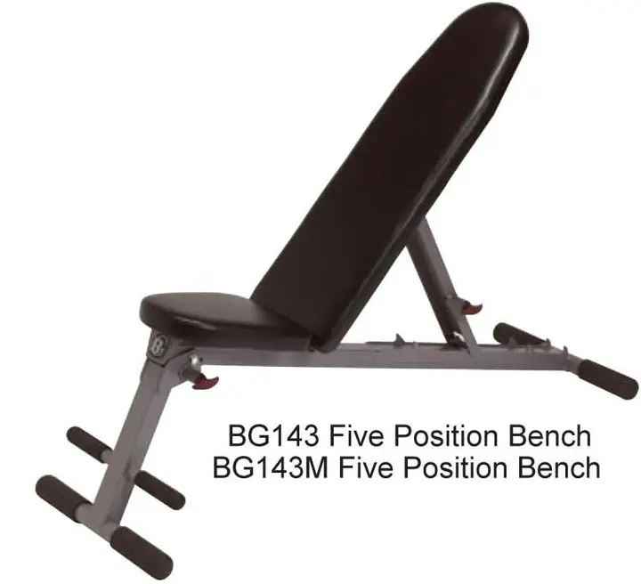 BodyGear BG-143/BG-143M Five-Position Bench